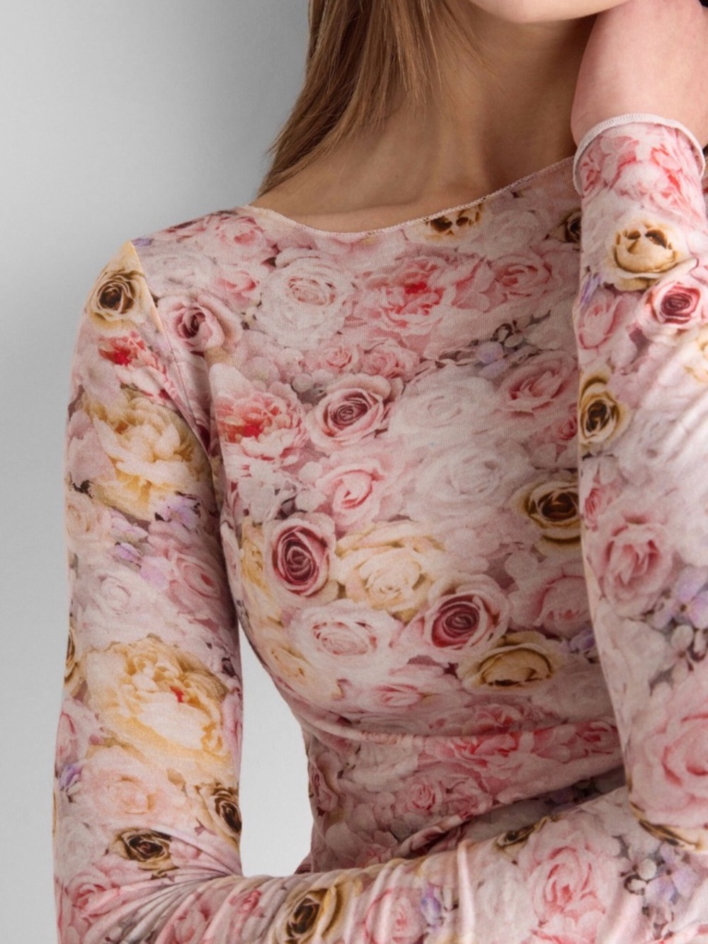 Intimissimi I Bloom for You Top in Ultralight Modal with Cashmere - Picture 2 of 5